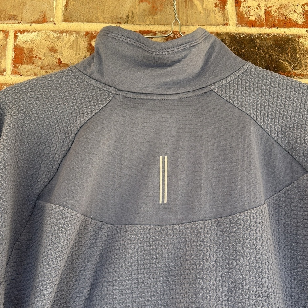 Nike Sphere Blue Textured Women's 1/2-Zip Running Top - Picture 8 of 10